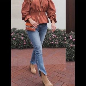 Frame jeans Le Boy cut with ankle zipper